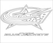 Printable columbus blue jackets logo nhl hockey sport  coloring pages